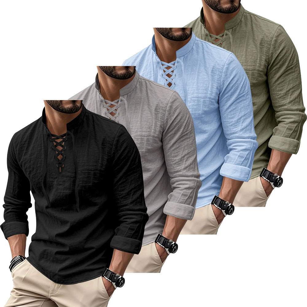 Men's Lightweight Breathable Linen Shirt
