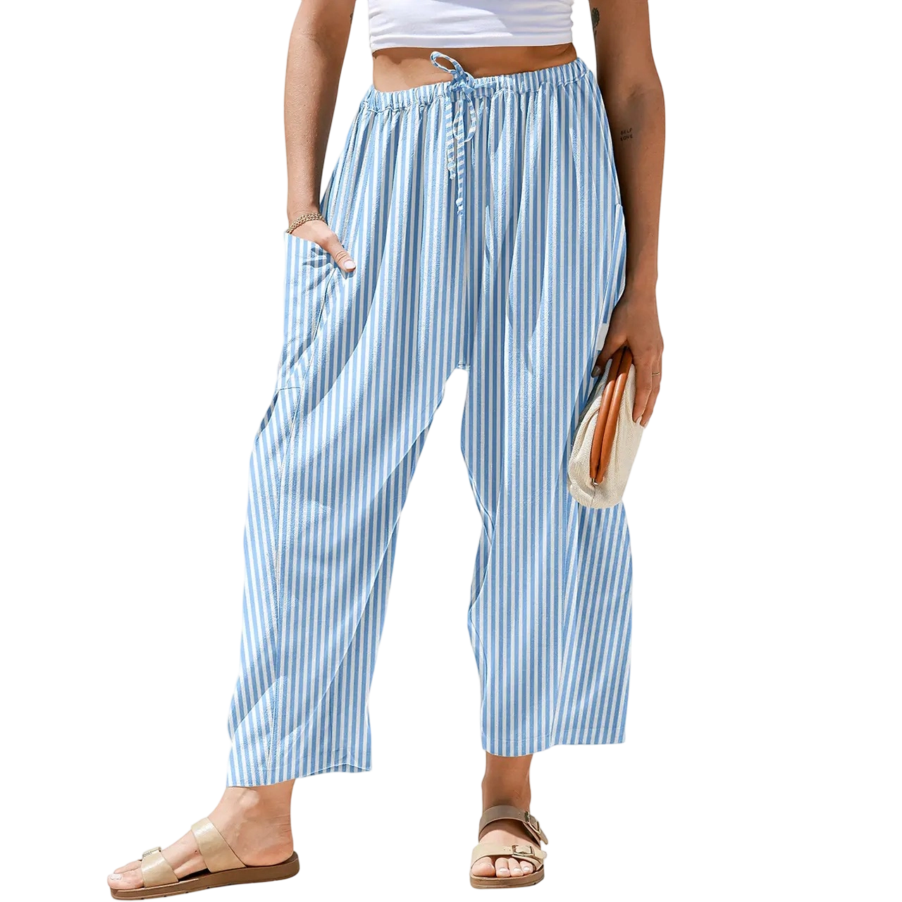 Women's SS26 Wide Leg Gingham Plaid Pants💐