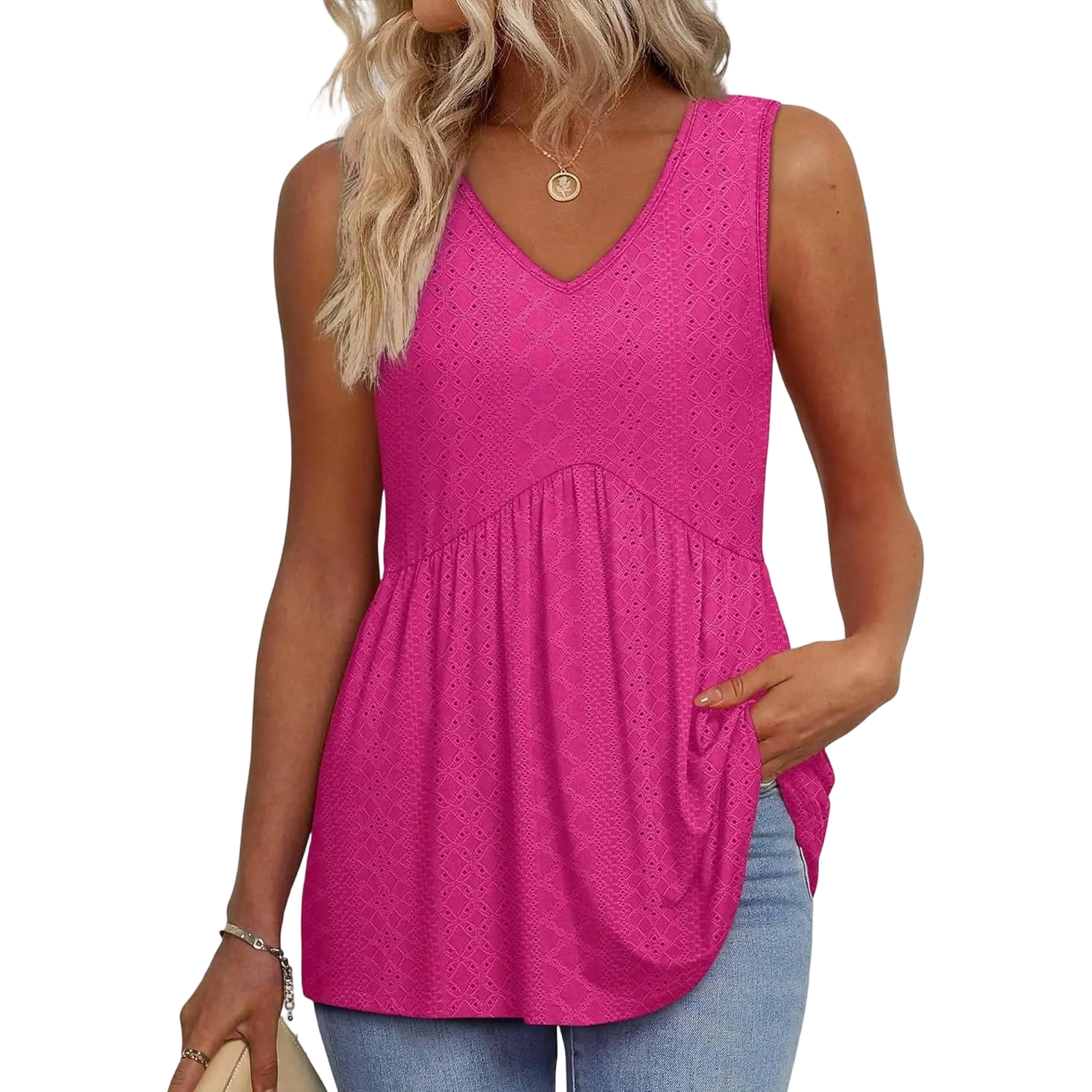 ✨✨Women's Flowy Babydoll Peplum Tank Top
