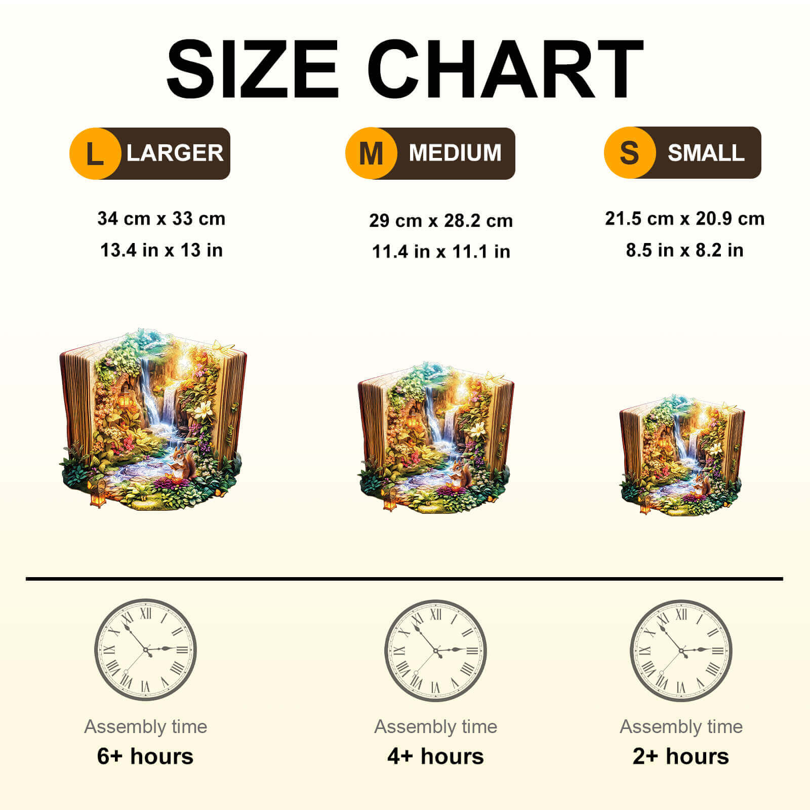 Landscape in the book Wooden Jigsaw Puzzle