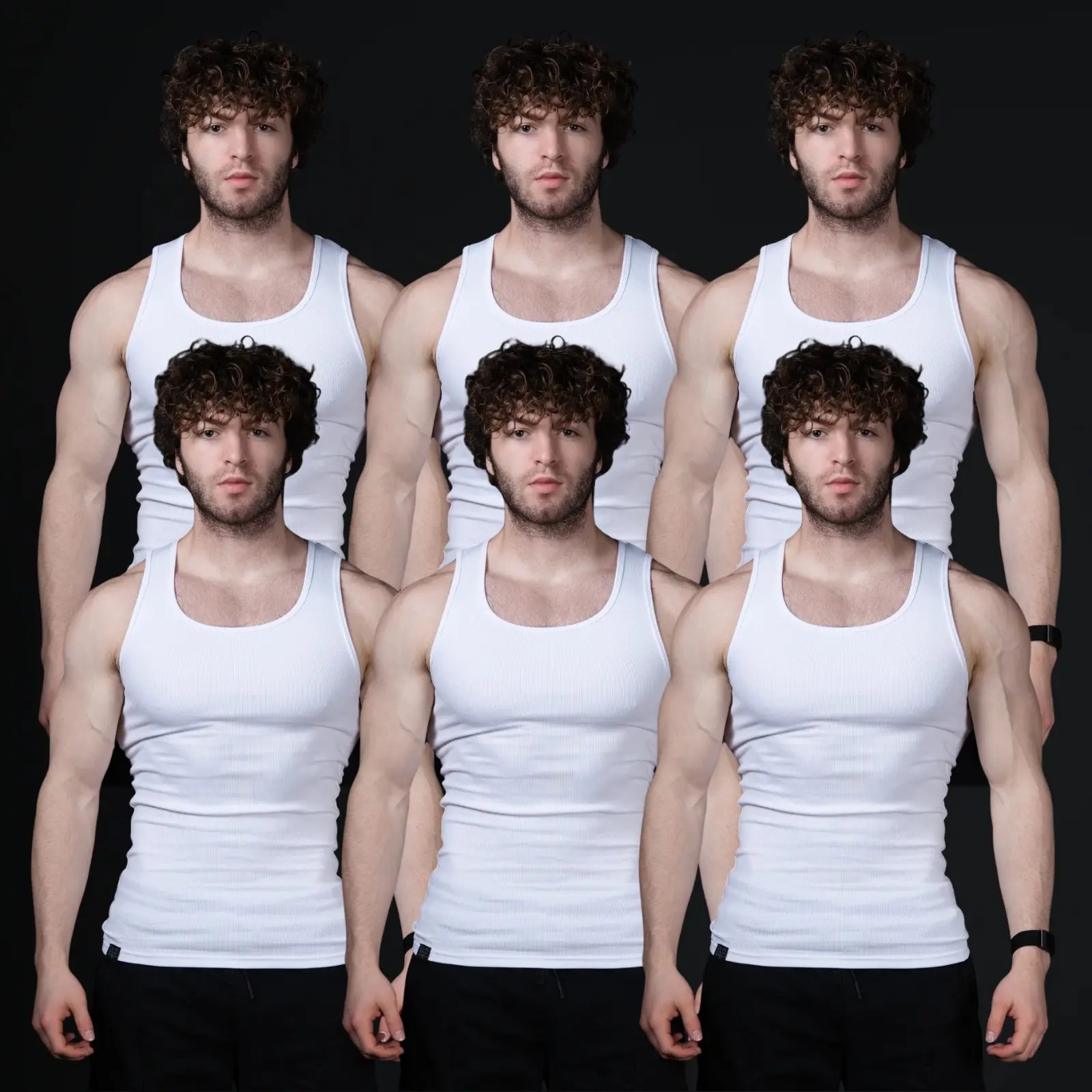Men’s Slim-Fit Stretchy Ribbed Tank Top