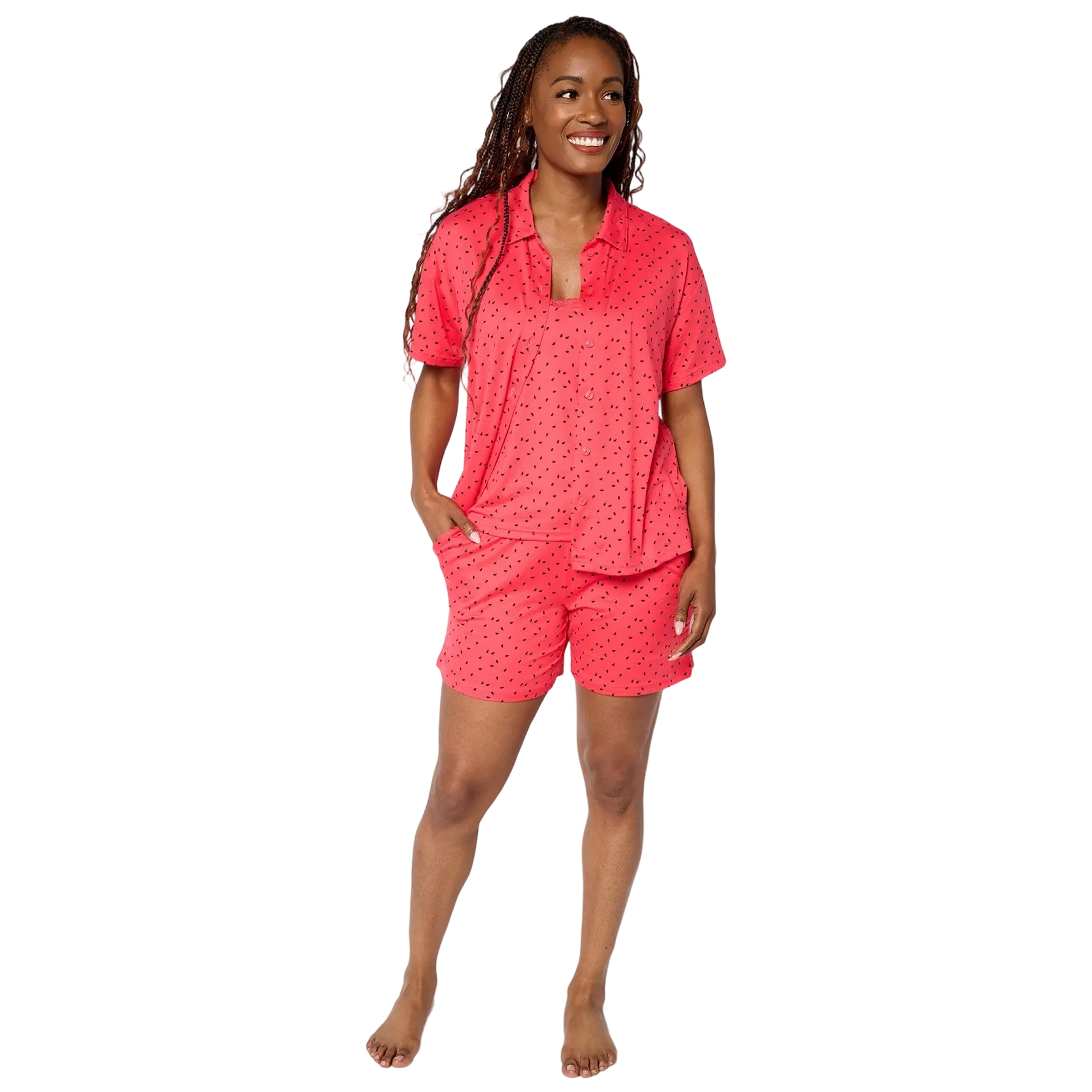 ✨ Cozy Cloud Knit 3-Piece Pajama Set – Women's Ultra-Soft Sleepwear