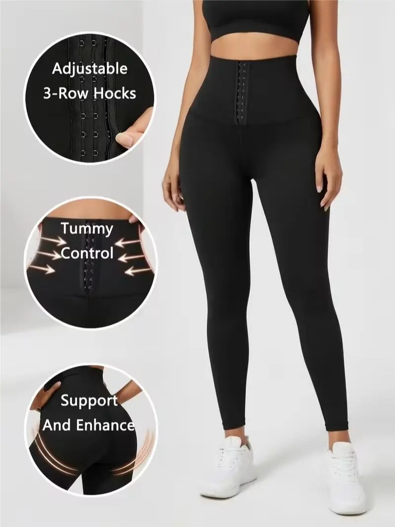 Women's Fitness Pants with Corset Design