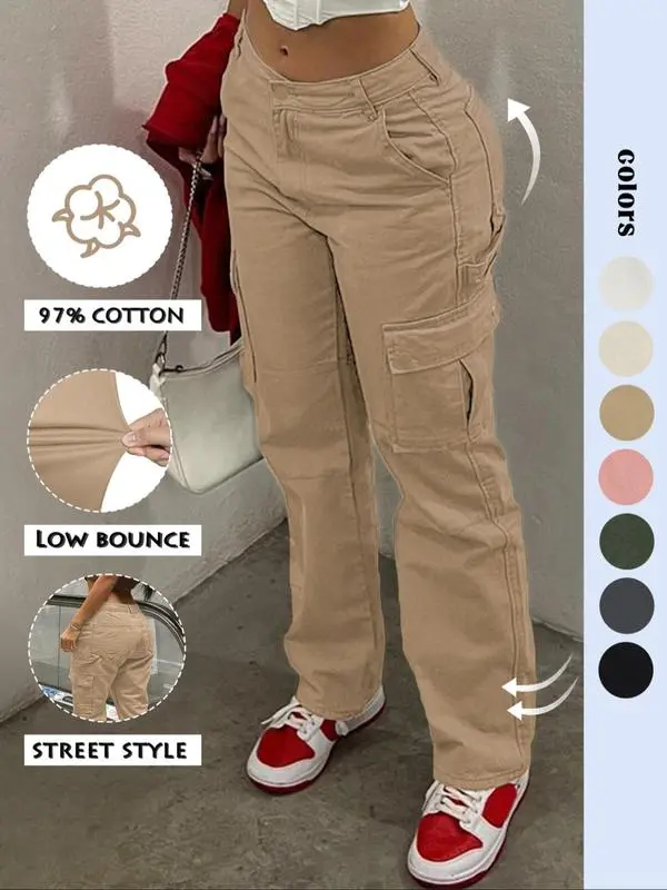 Women’s Baggy Cargo Pants – Comfortable Casual Streetwear