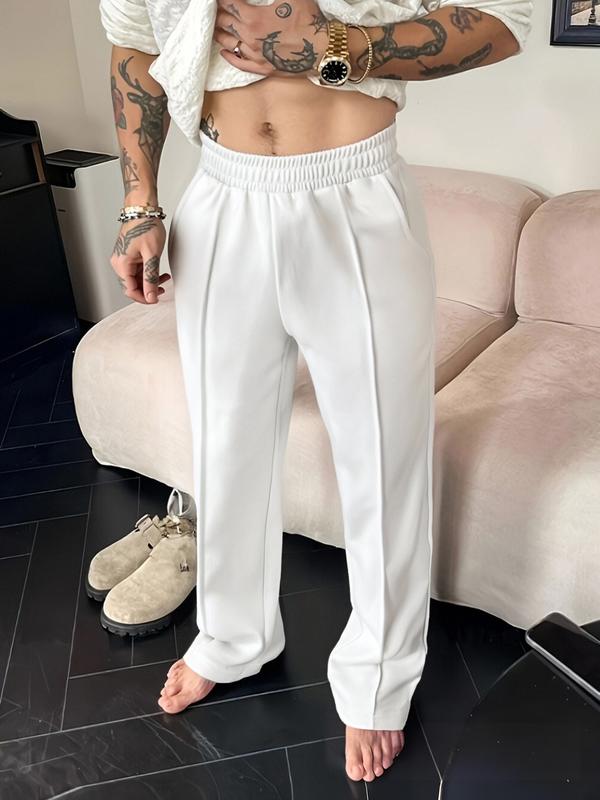 Men’s Autumn Winter Loose Fit Straight-Leg Pants