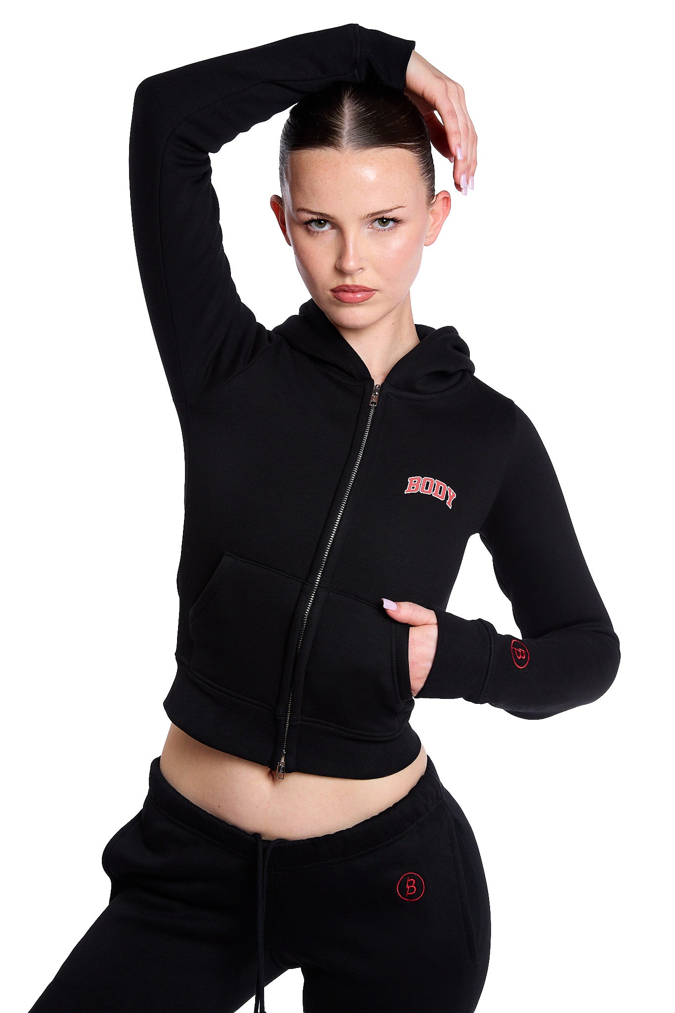 BACKSHOT HOODIE 2.0 (BLACK/RED)