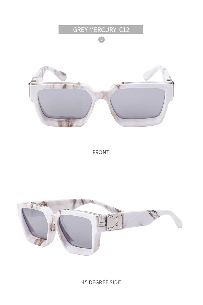 Women's Fashion Trend V Frame Square Sunglasses