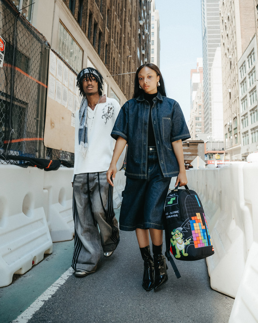 TETRIS WITH DIABLO AND MONEY BEAR BACKPACK