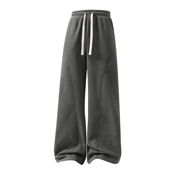 Men's Fleece Thermal Lined Sweatpants  Oversize Drawstring