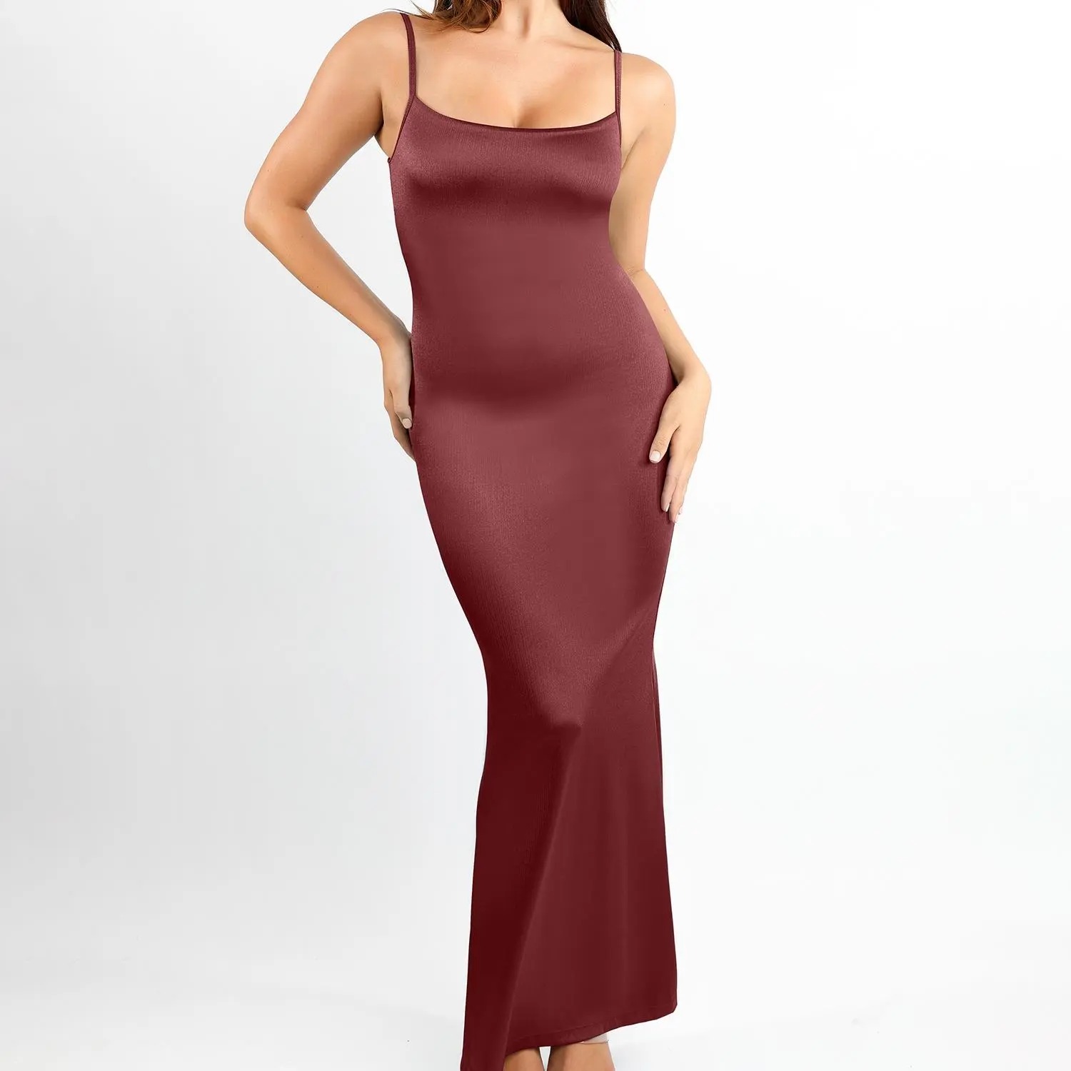 Built-In Shapewear Maxi Dress for Women