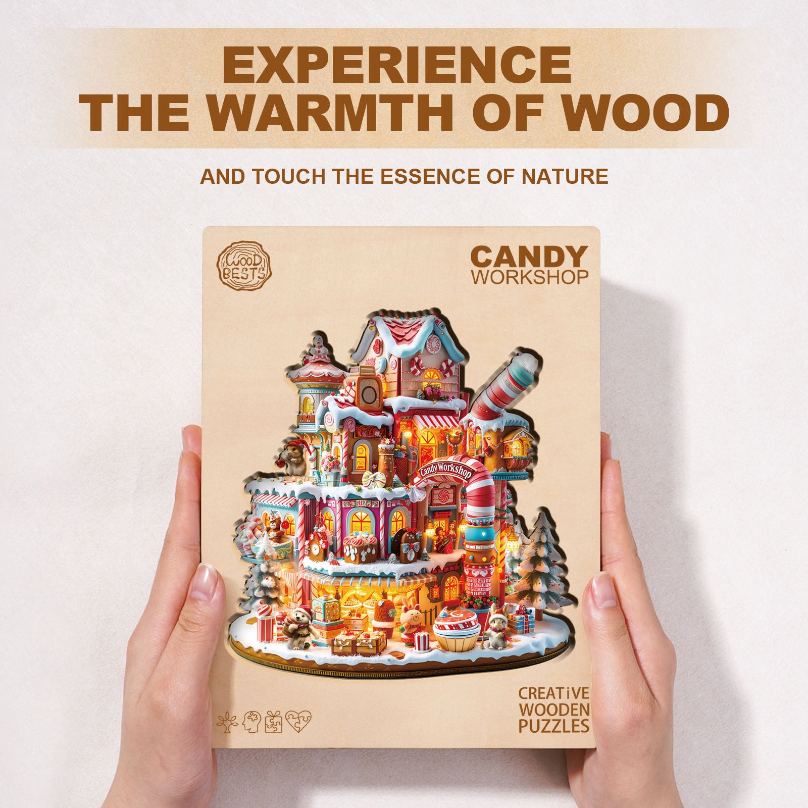 Candy Workshop Wooden Jigsaw Puzzle