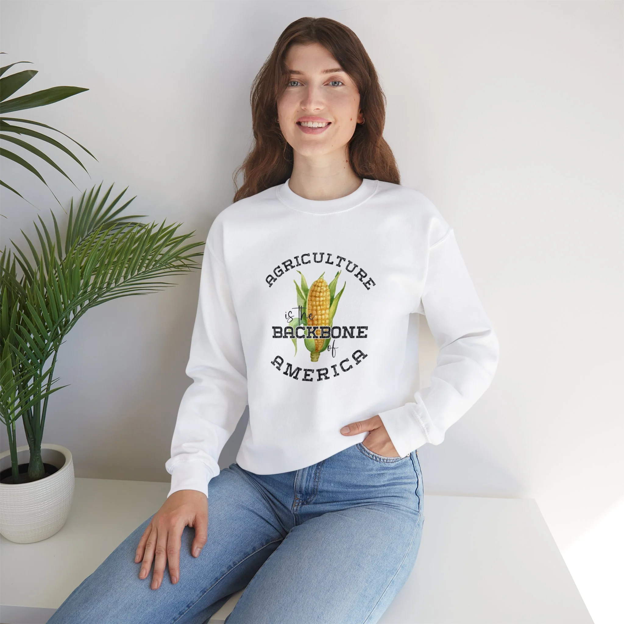 Agriculture Unisex Heavy Blend? Crewneck Sweatshirt