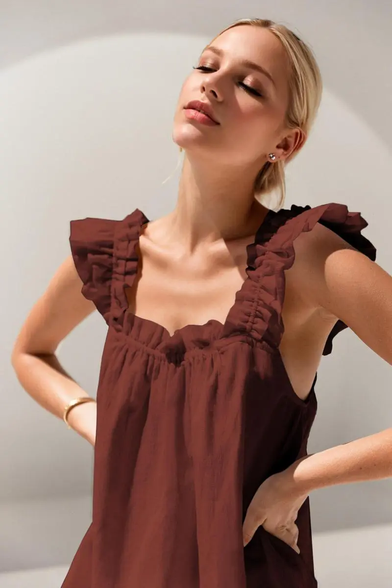 Womens Soft Tank Top and Shorts Sleepwear Set