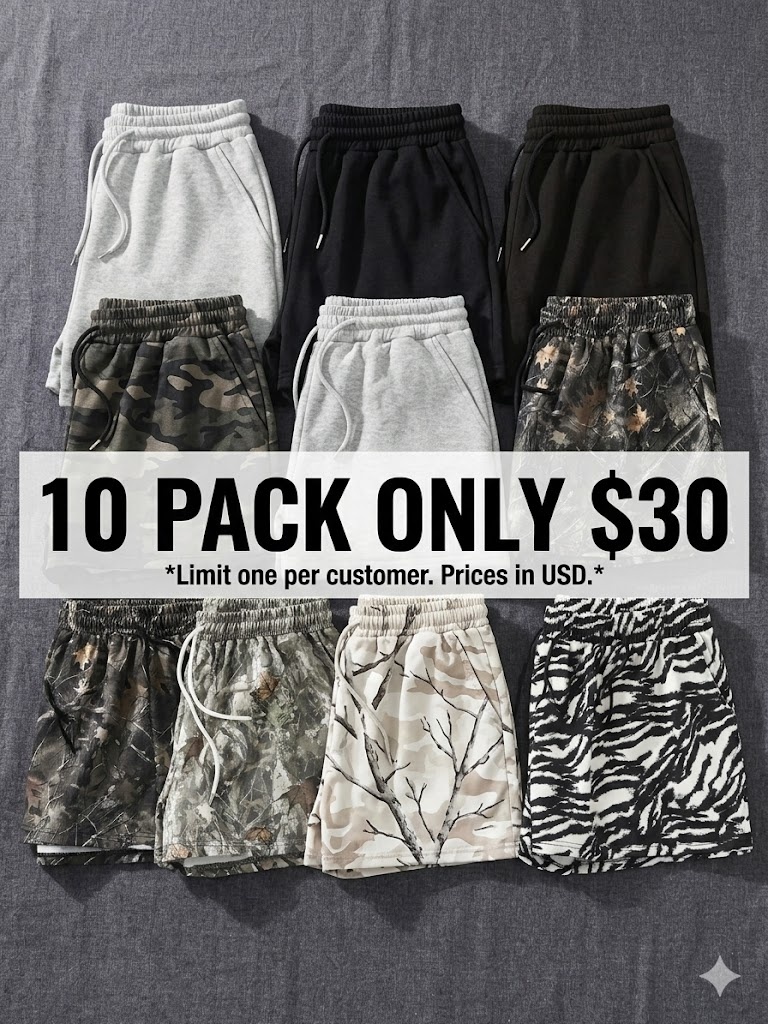 Women's Plain & Camo Print Shorts