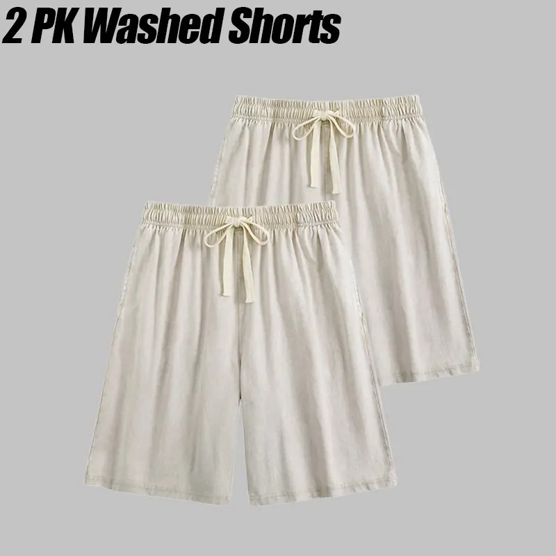 Vintage Acid-Washed Athletic Sweat Shorts