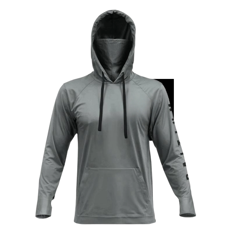 Fishing and Construction Shirts - Hooded UPF 50 Long Sleeve with Gaiter - Lightweight, Breathable, Moisture-Wicking, Premium Outdoor Wear for Men