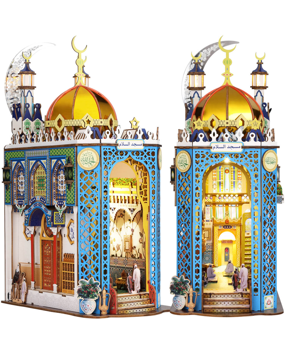 Mosque - DIY Book Nook Kit,3D Wooden Puzzle