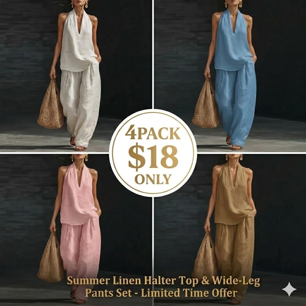 Boho Linen Two Piece Set