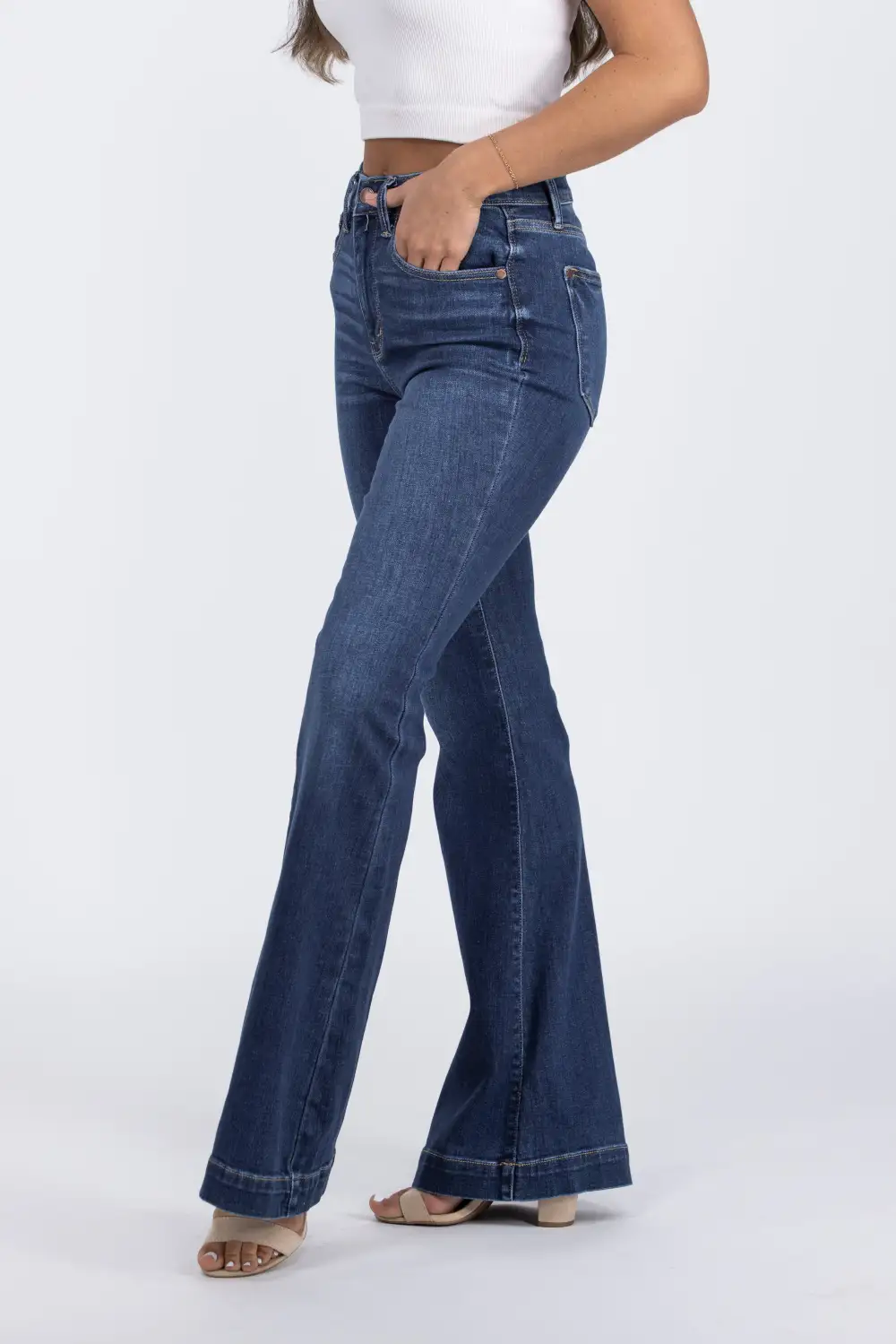 The Becca from Judy Blue: High-Rise Flare Denim