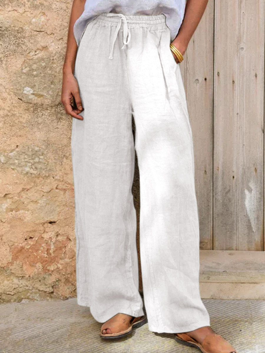 Women's Cotton And Linen Casual Pants
