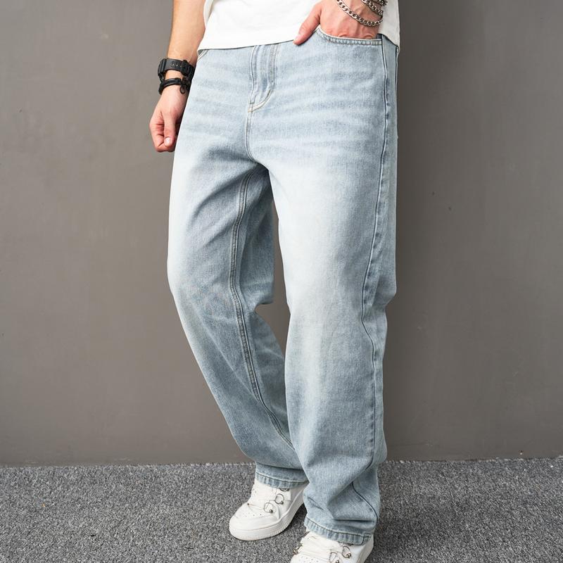 Men’s Baggy Fit 13oz Denim Jeans — Classic Streetwear Style
