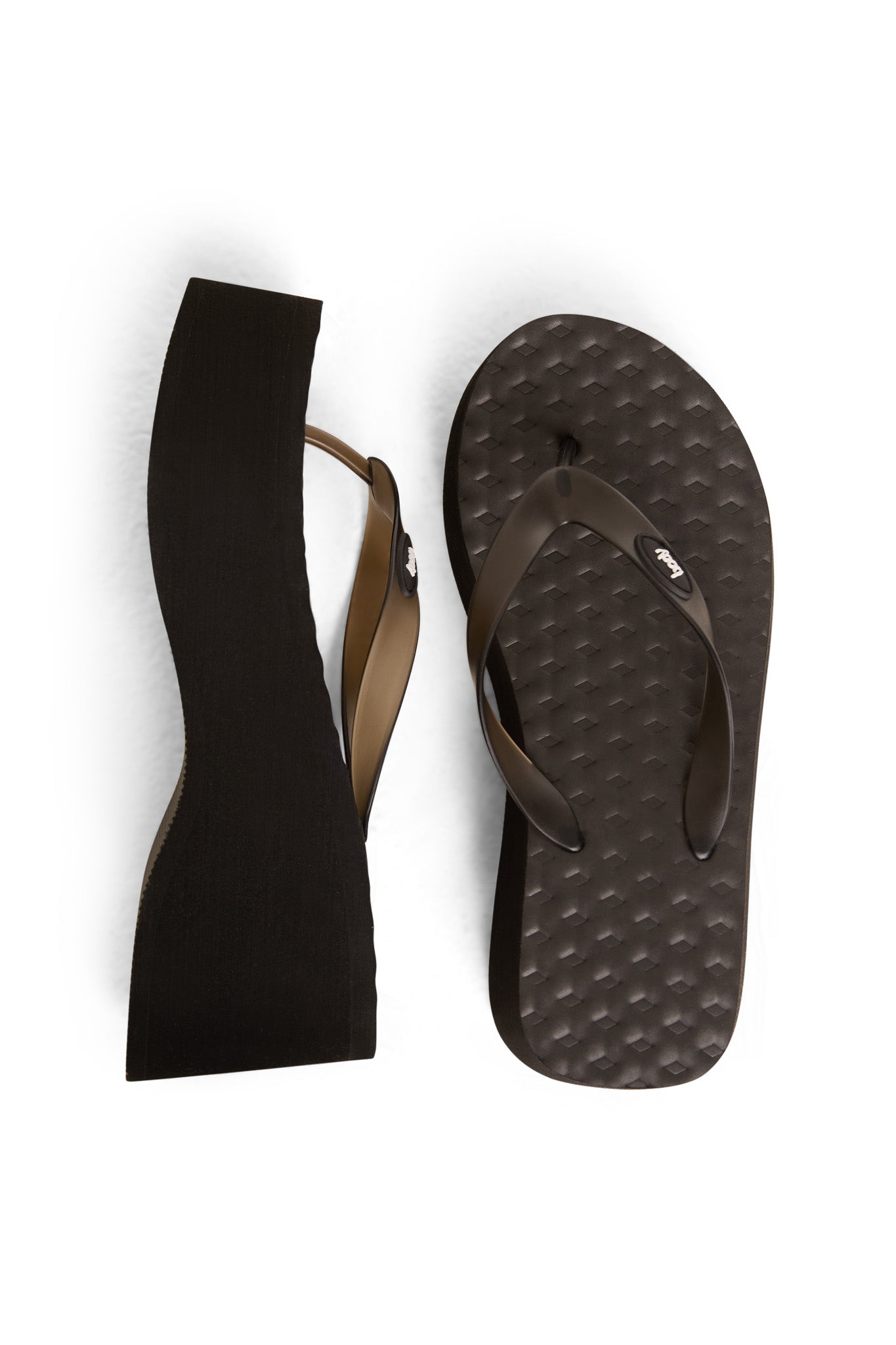 BODY FLIP FLOPS (BLACK THIN STRAP)