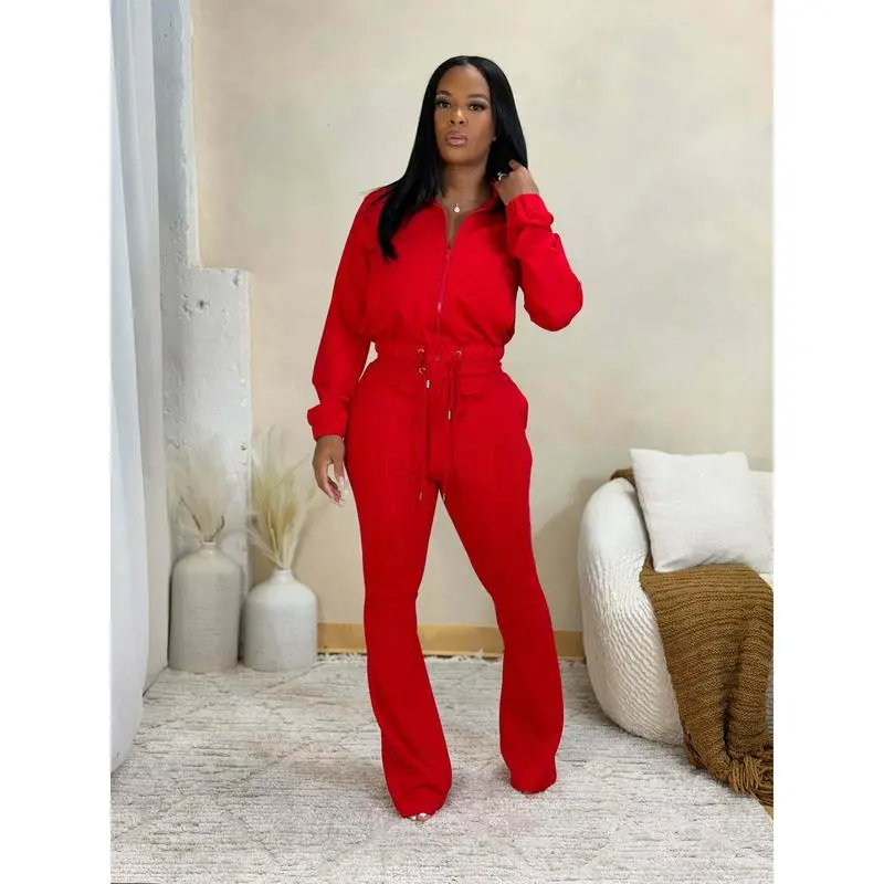 Flare Pants & Jacket Set