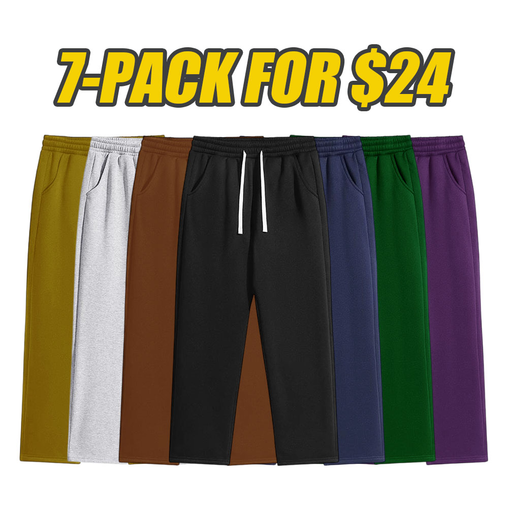 Men's Regular Fit Solid Color Jogger Pants