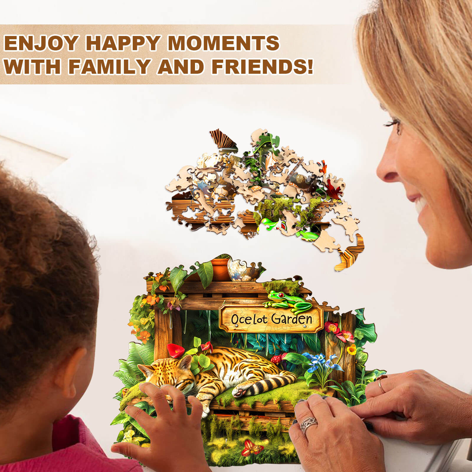 Ocelot Garden Wooden Jigsaw Puzzle