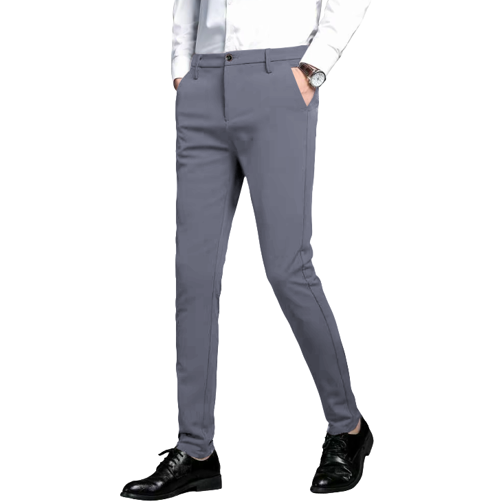 Men's Slim Fit Stretch Dress Pants – Skinny Tailored Suit Pants for Business Casual & Formal Wear