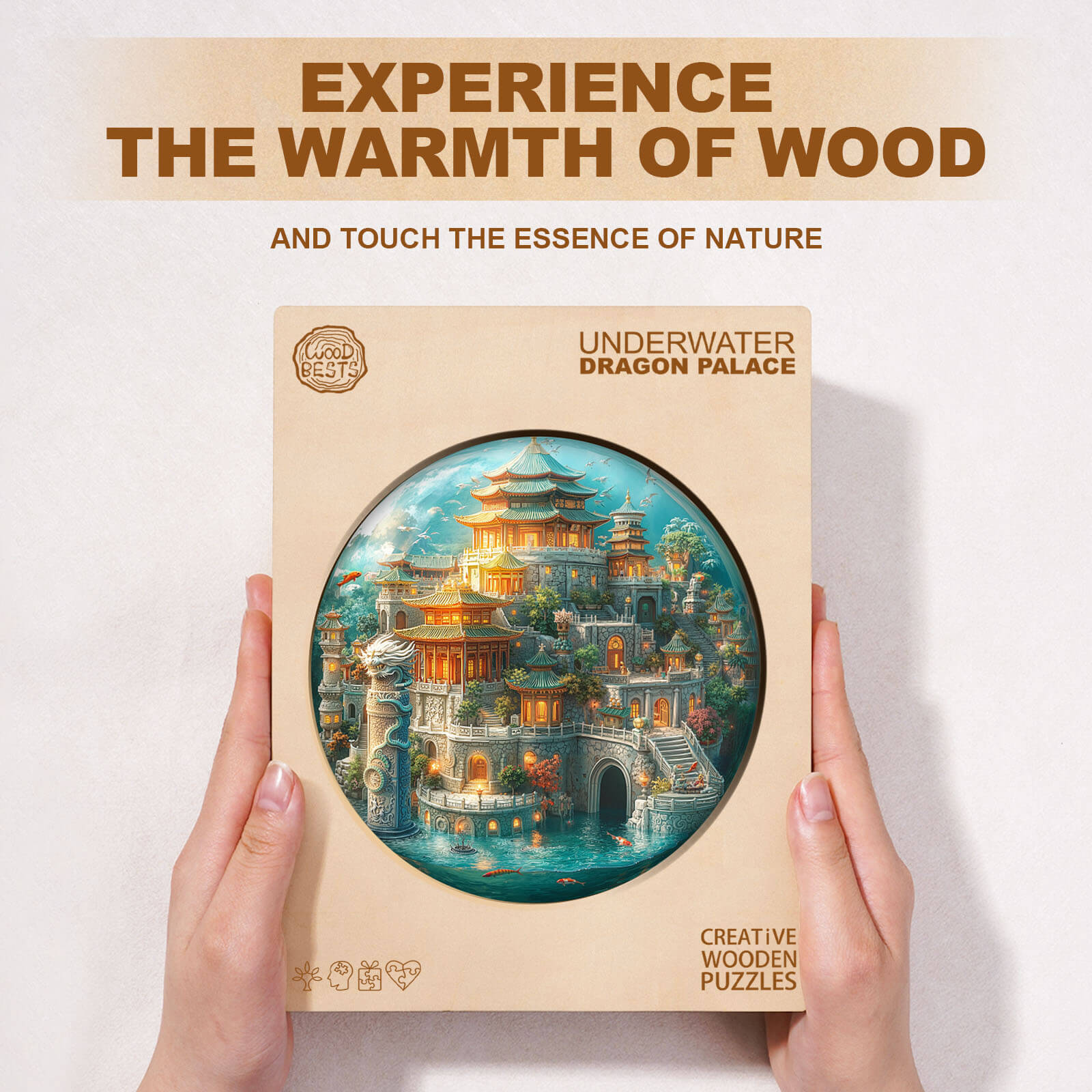 Underwater Dragon Palace Wooden Jigsaw Puzzle