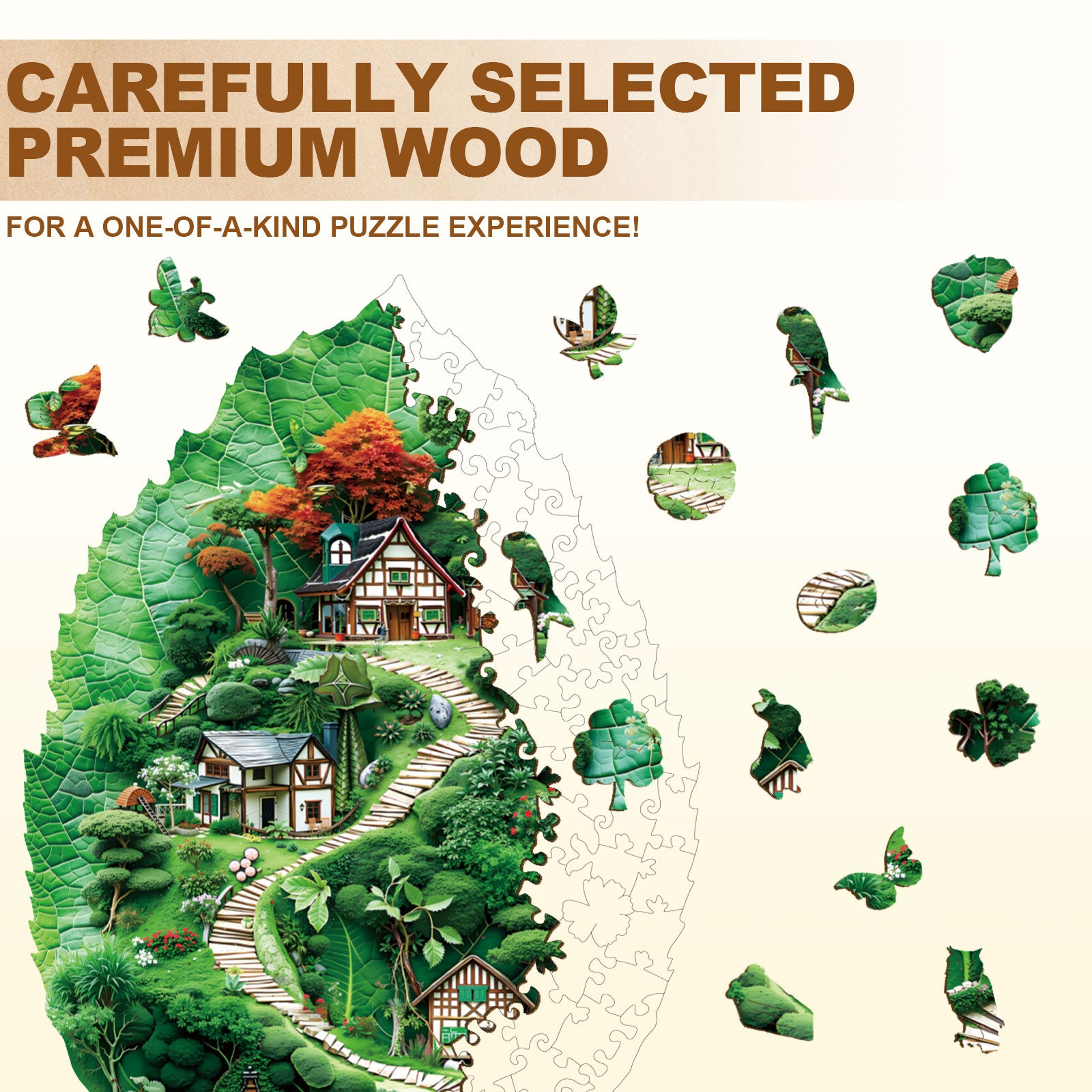 Forest Pathway Wooden Jigsaw Puzzle