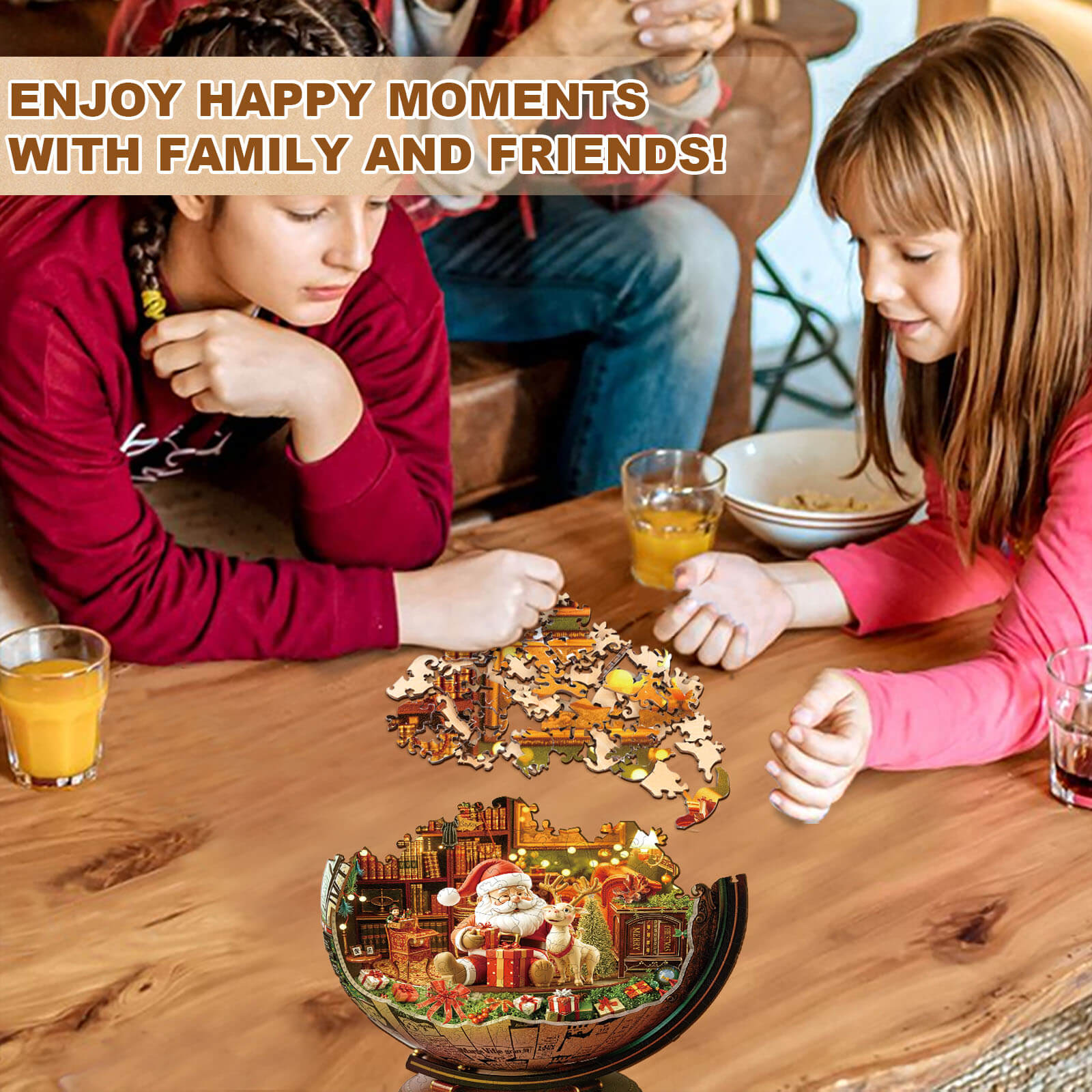 Christmas globe Wooden Jigsaw Puzzle