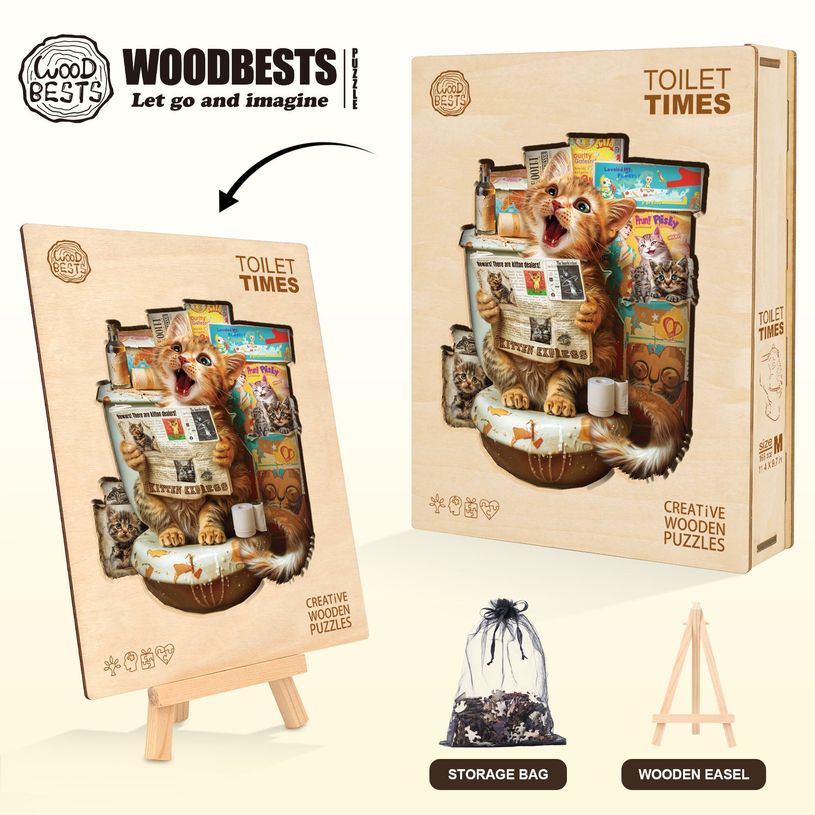 Toilet Times Wooden Jigsaw Puzzle