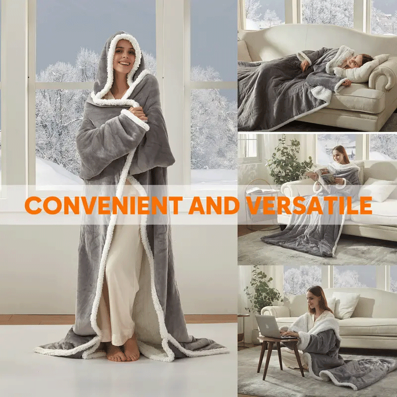 🎁Christmas PROMOTION-Wearable Electric Clothing With Sleeve And Foot Pockets 6 Heating Levels And Long Heating Times1