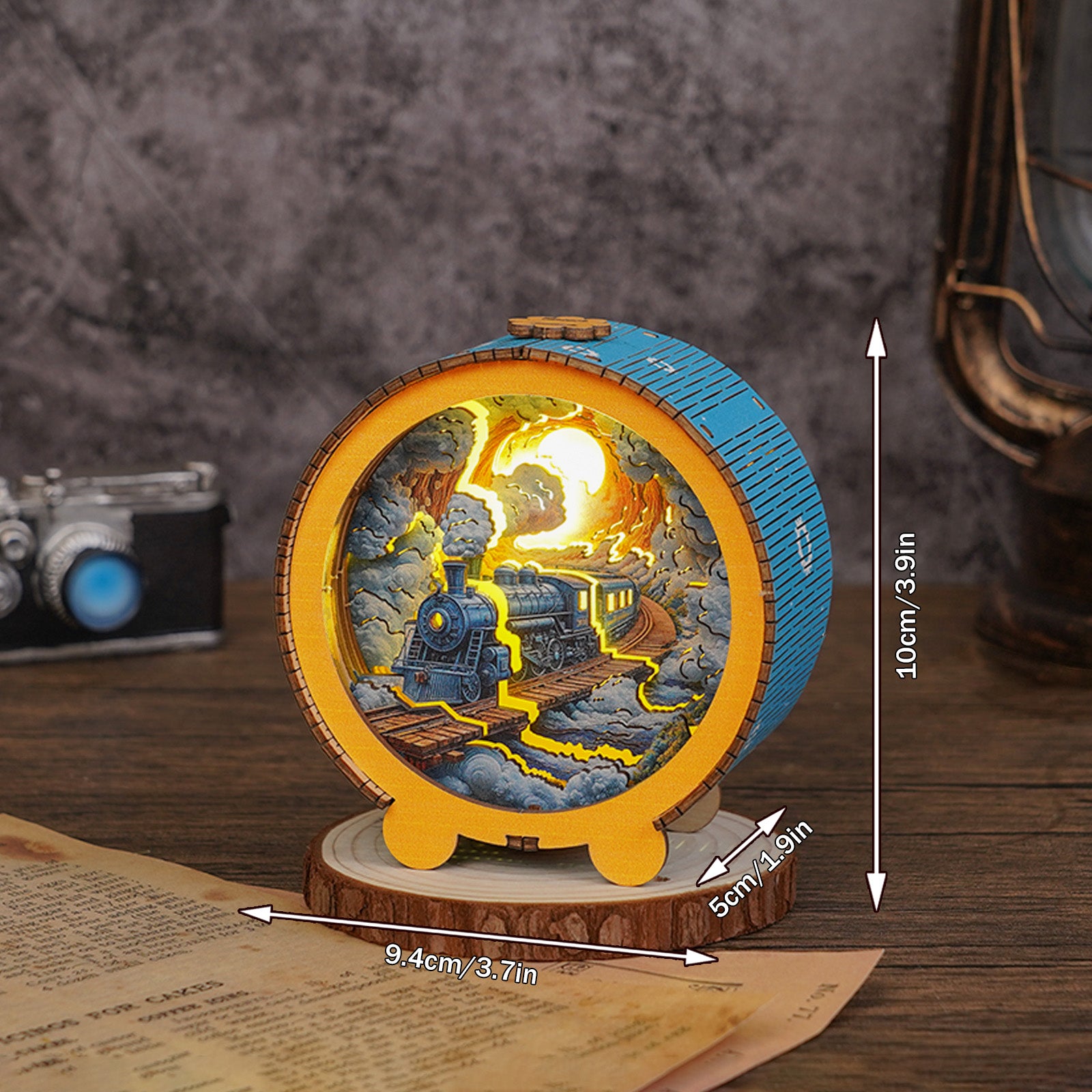 Steam Train Kit - 3D Wooden Puzzle Night Light