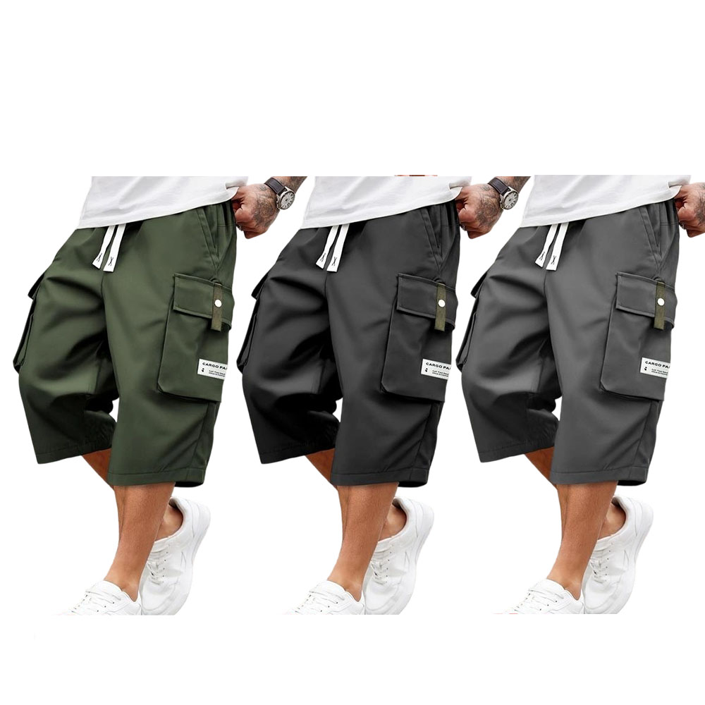 Men'S Plus Size Summer Lightweight Cargo Pants