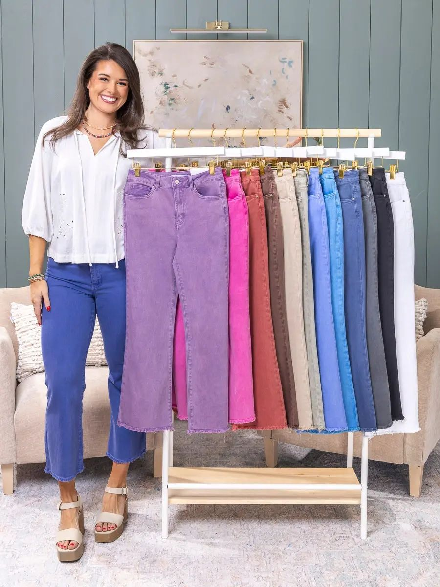 High Waisted Cropped Bootcut Pant | S - 6X