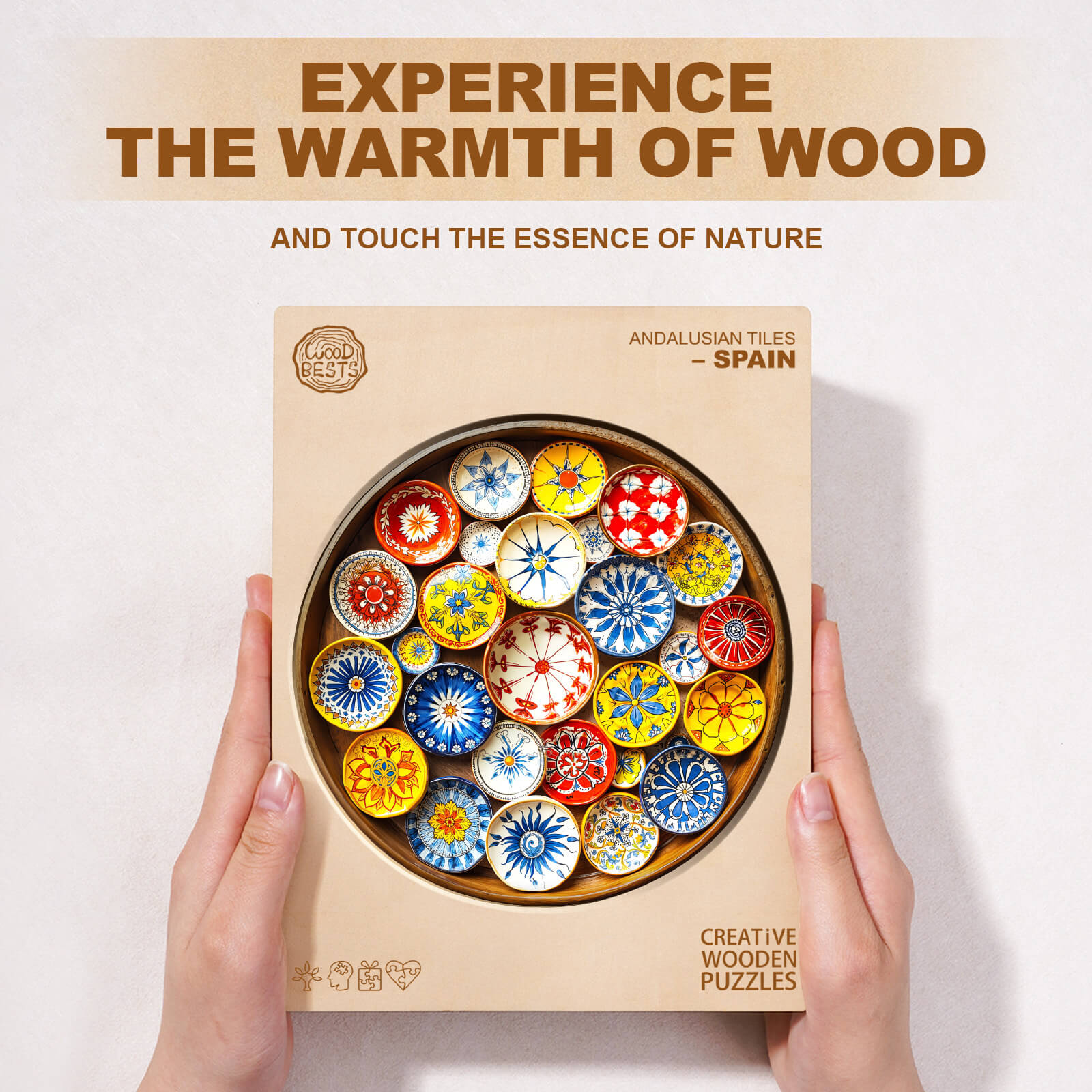 Andalusian Tiles– Spain Wooden Jigsaw Puzzle