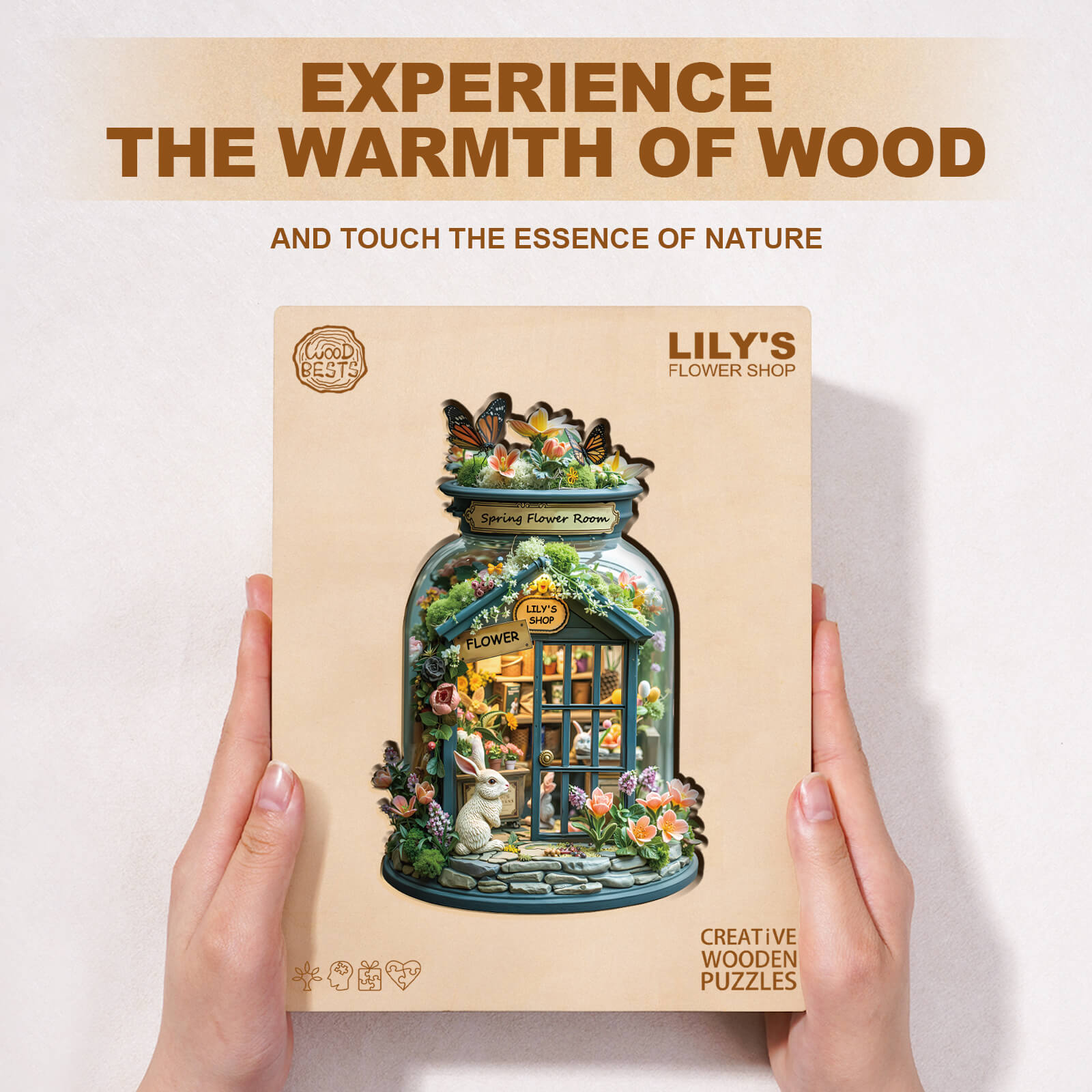 Lily's Flower Shop Wooden Jigsaw Puzzle