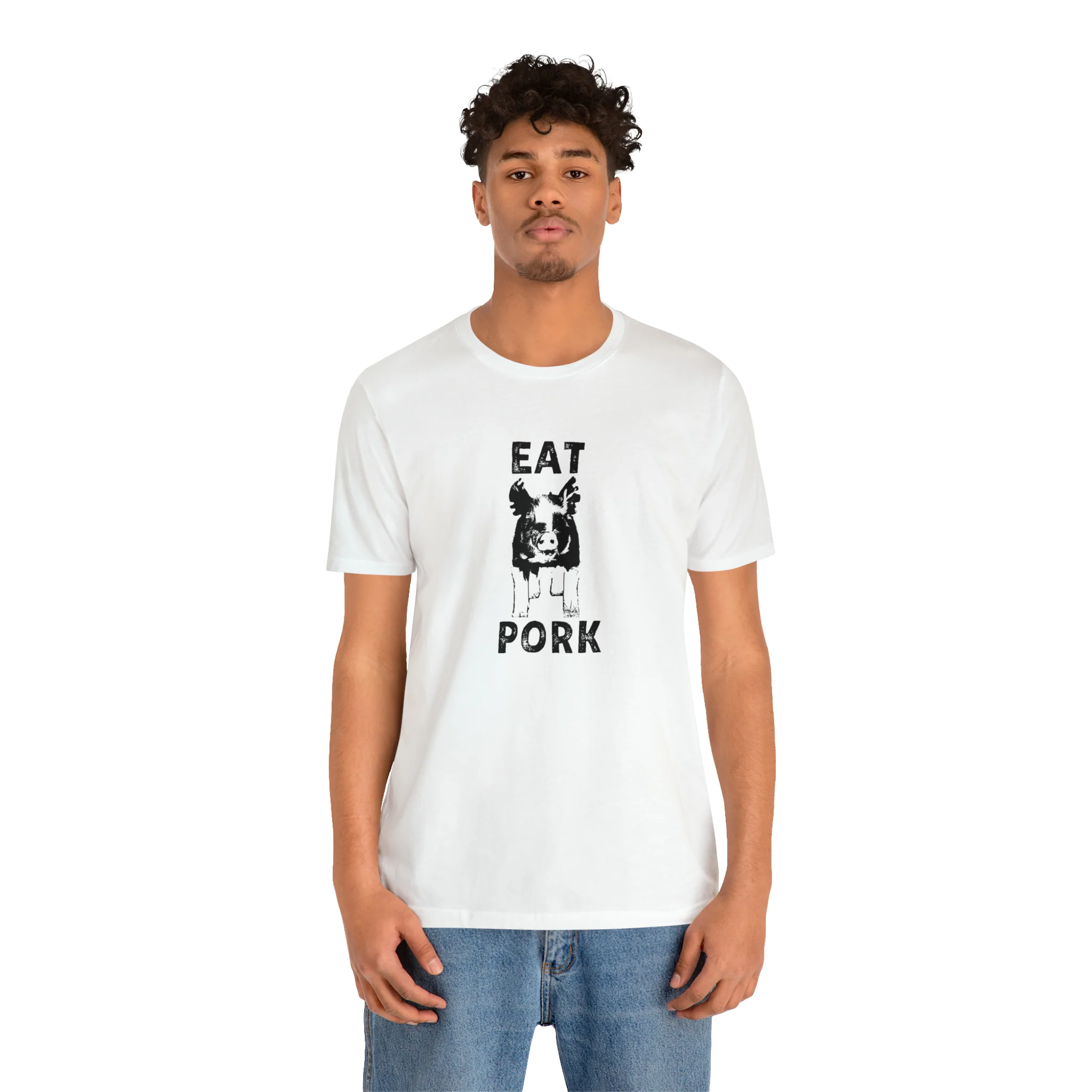 Eat Pork Unisex Jersey Short Sleeve Tee