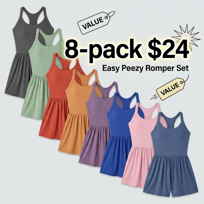 Pocket 2-in-1 Romper-Easy Peezy Edition