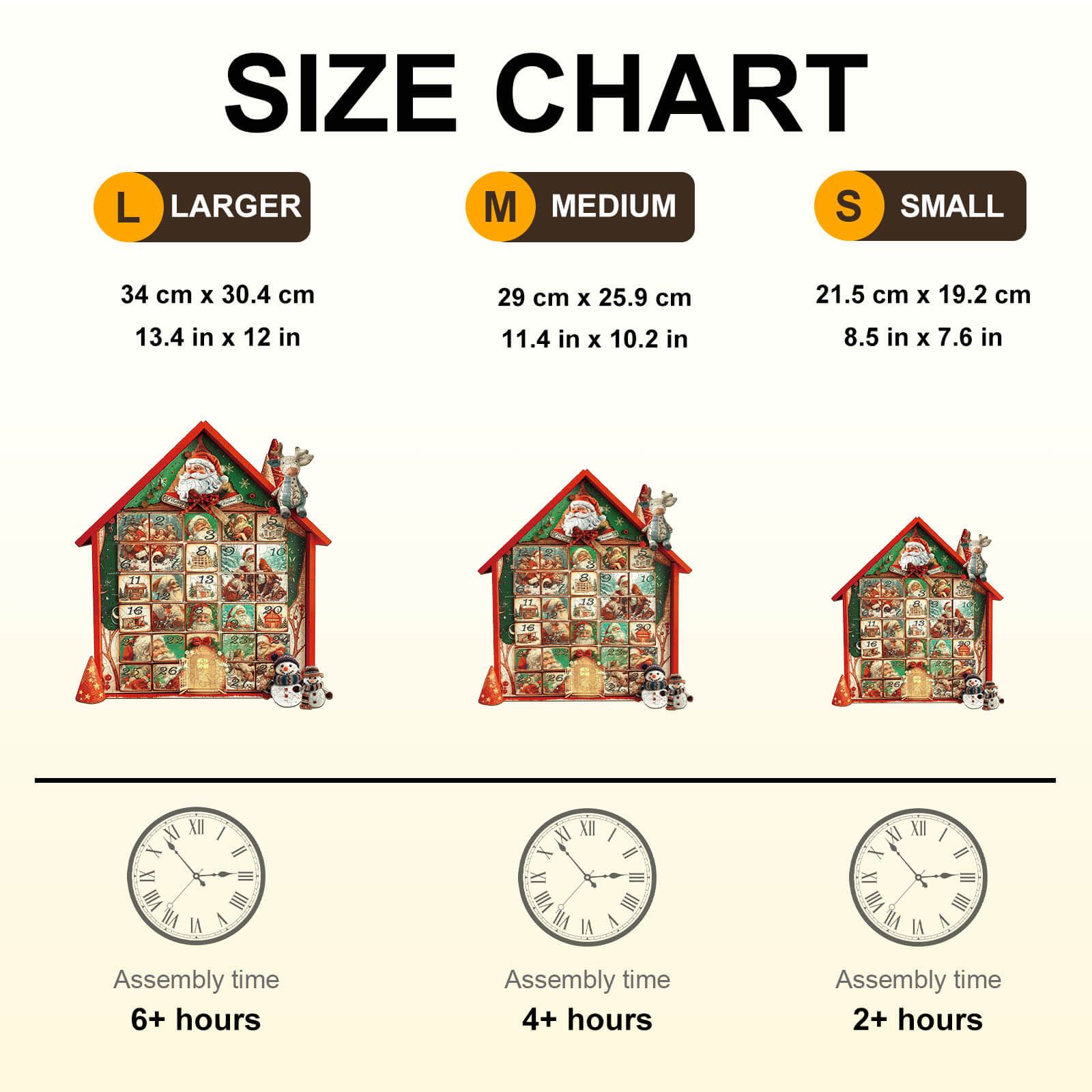 Christmas Calendar House Wooden Jigsaw Puzzle