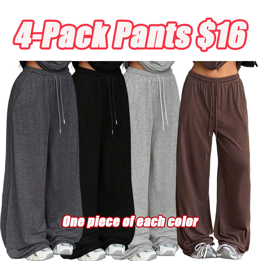 2pcs/Set Women's Minimalist Basic Daily Wear Going Out Sport Comfortable Off Shoulder T-Shirt And Wide Leg Pants Two Pieces Outfits