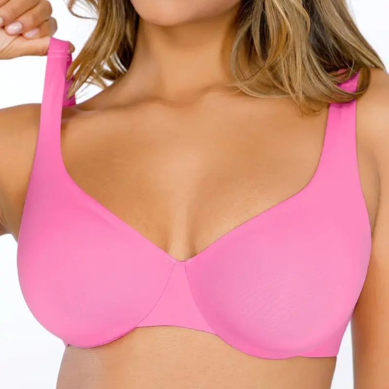 Underwire Adjustable Deep V-neck Bra