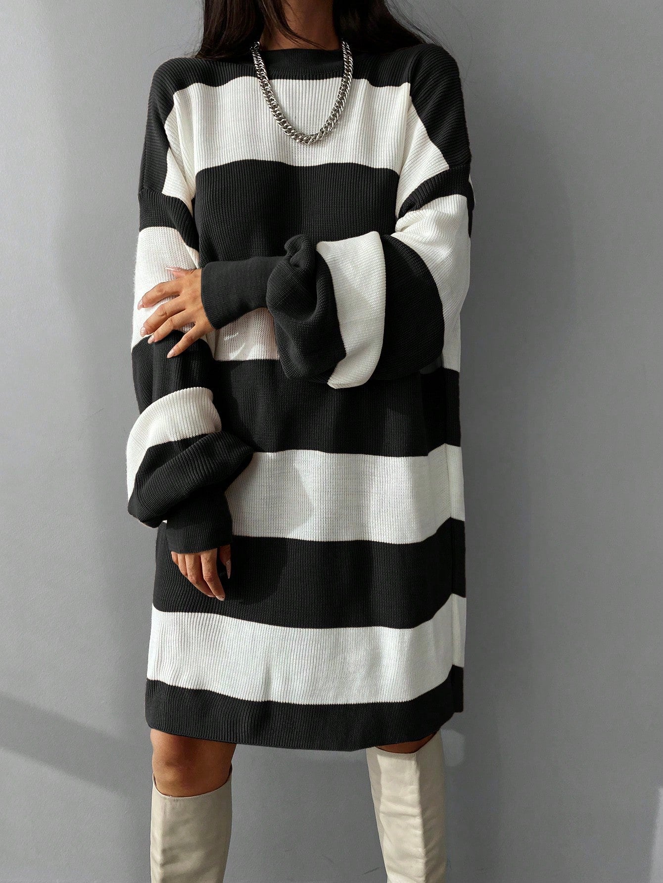 Striped Over-Sized Dress