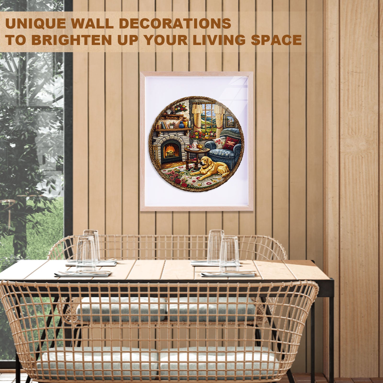 Knitted Room Wooden Jigsaw Puzzle