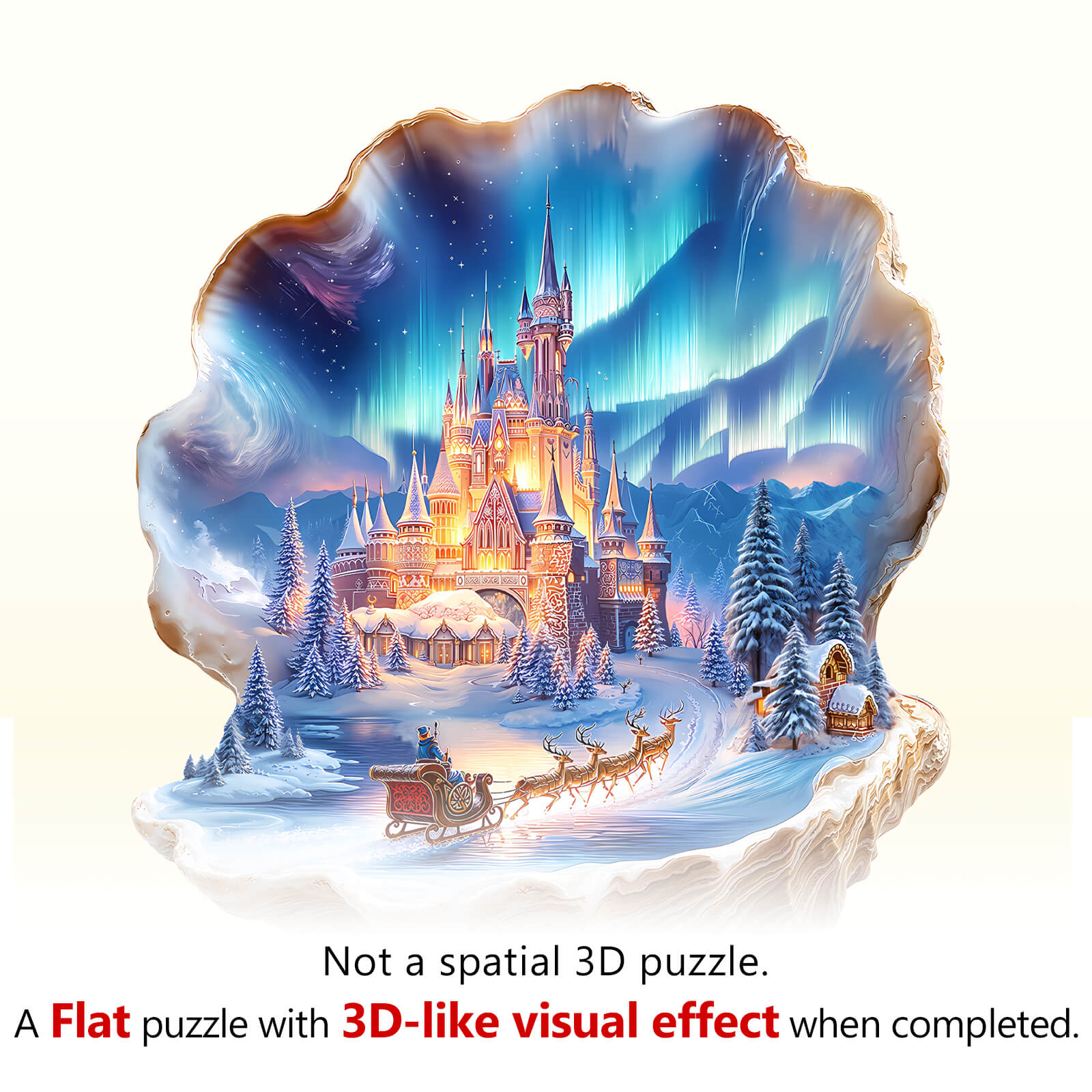 Shell Castle Wooden Jigsaw Puzzle