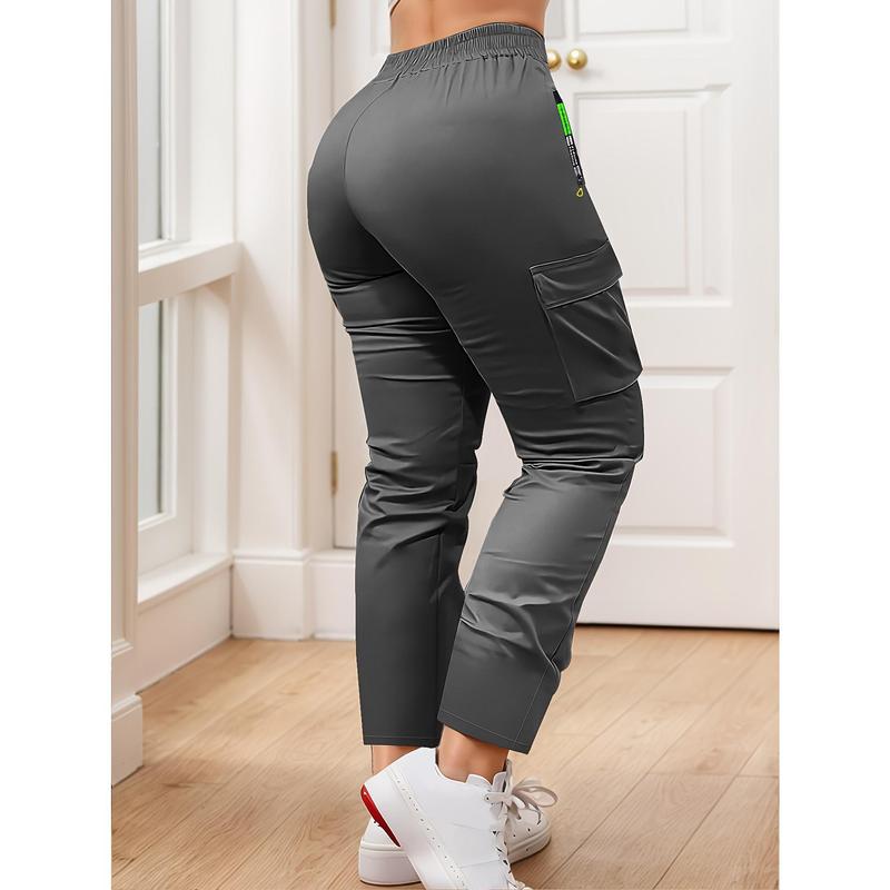 Women’s Lightweight Utility Cargo Pants – Zip Pocket Outdoor Trousers