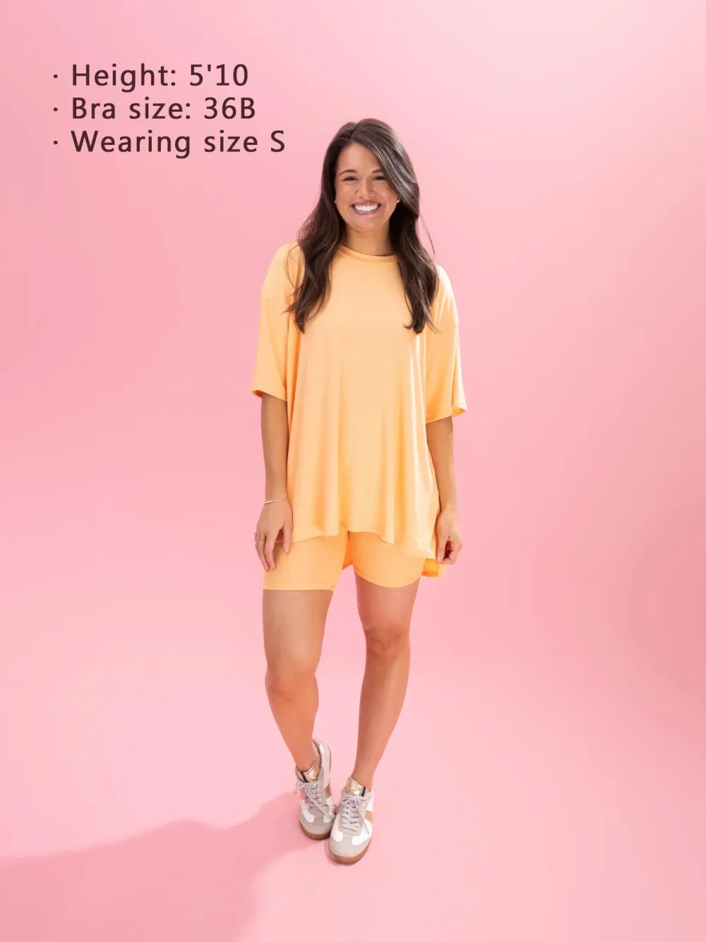 🩷Rib Oversized Top & Biker Short Lounge Set